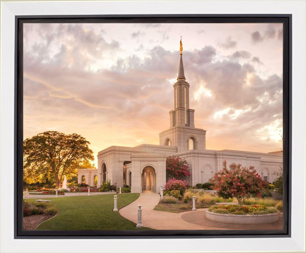 Sacramento Temple Sunset Panorama Gallery Wrap