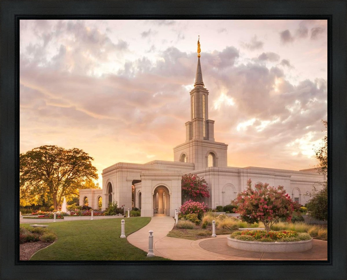 Sacramento Temple Sunset Panorama Gallery Wrap