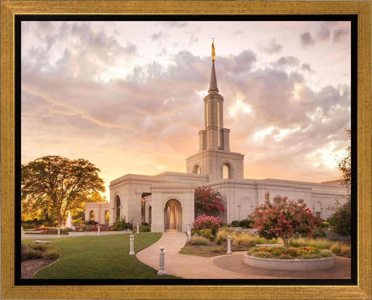 Sacramento Temple Sunset Panorama Gallery Wrap