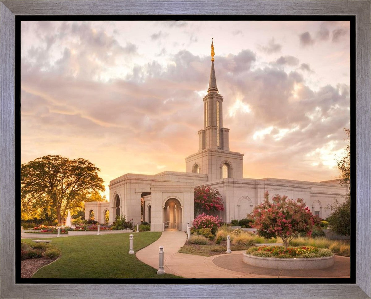 Sacramento Temple Sunset Panorama Gallery Wrap