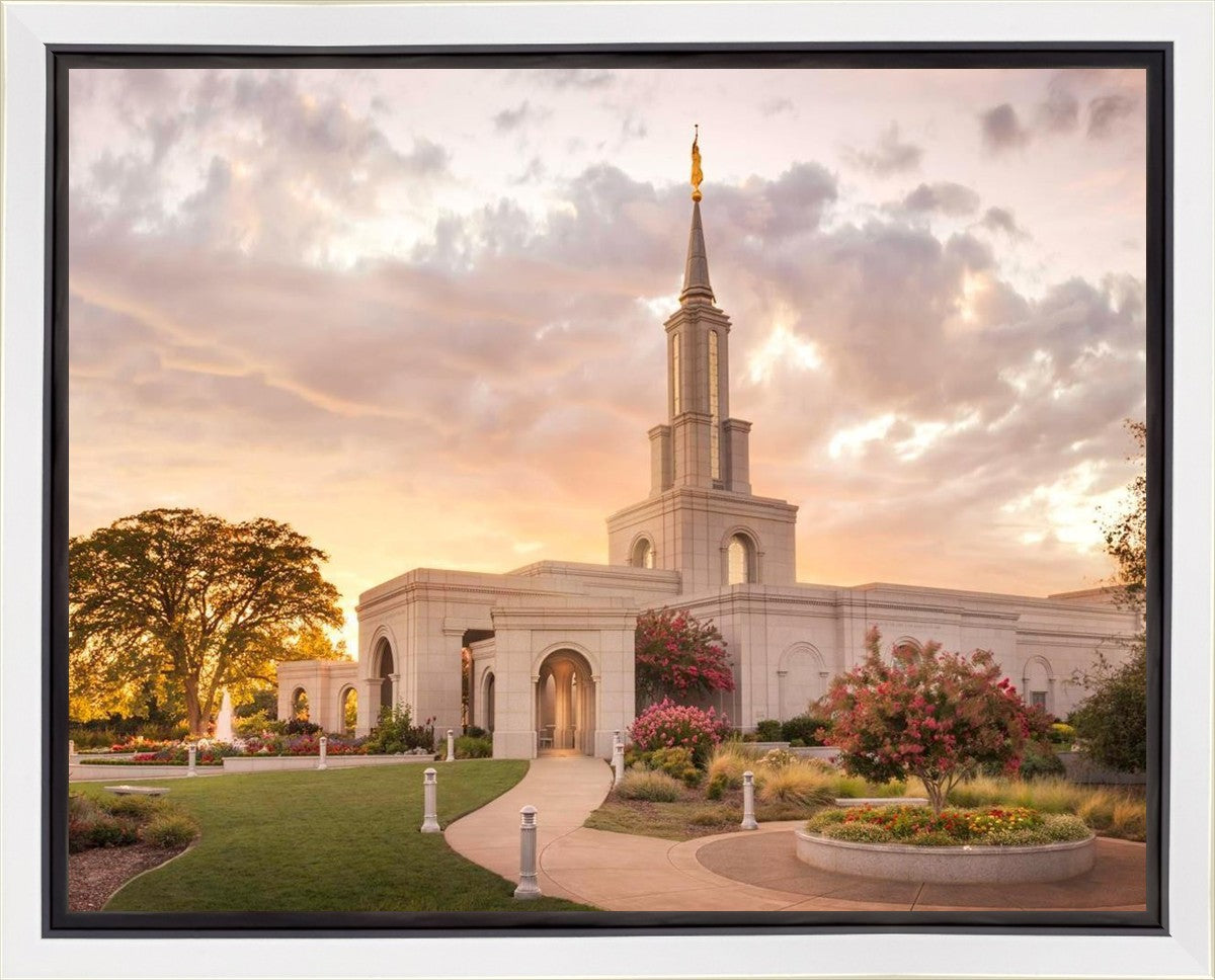 Sacramento Temple Sunset Panorama Gallery Wrap