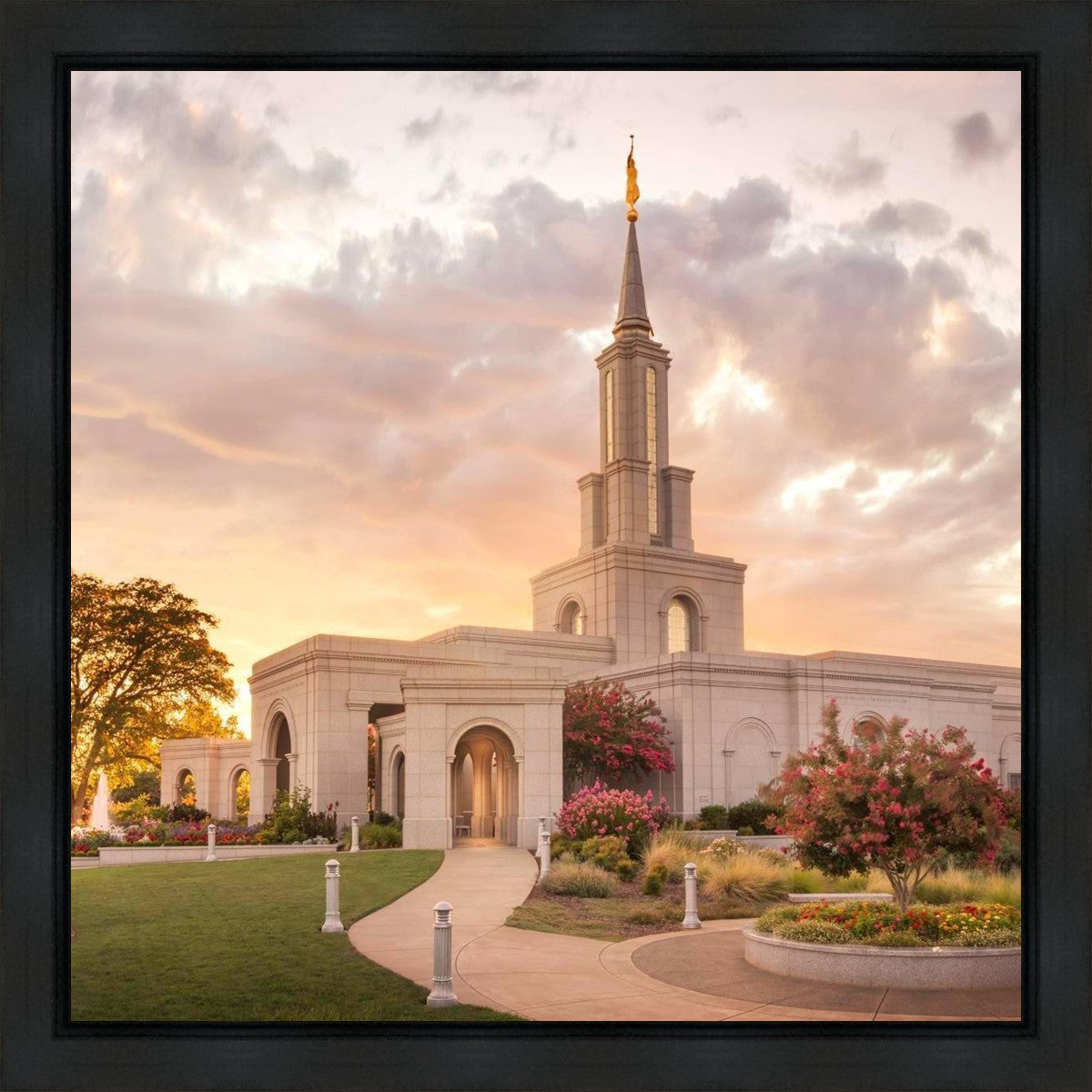 Sacramento Temple Sunset Panorama Gallery Wrap