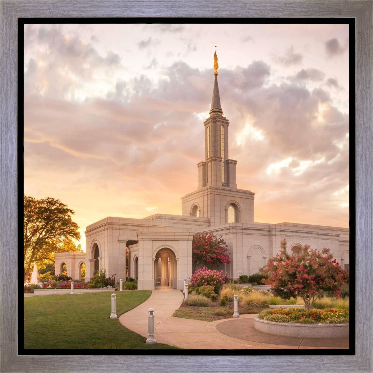 Sacramento Temple Sunset Panorama Gallery Wrap