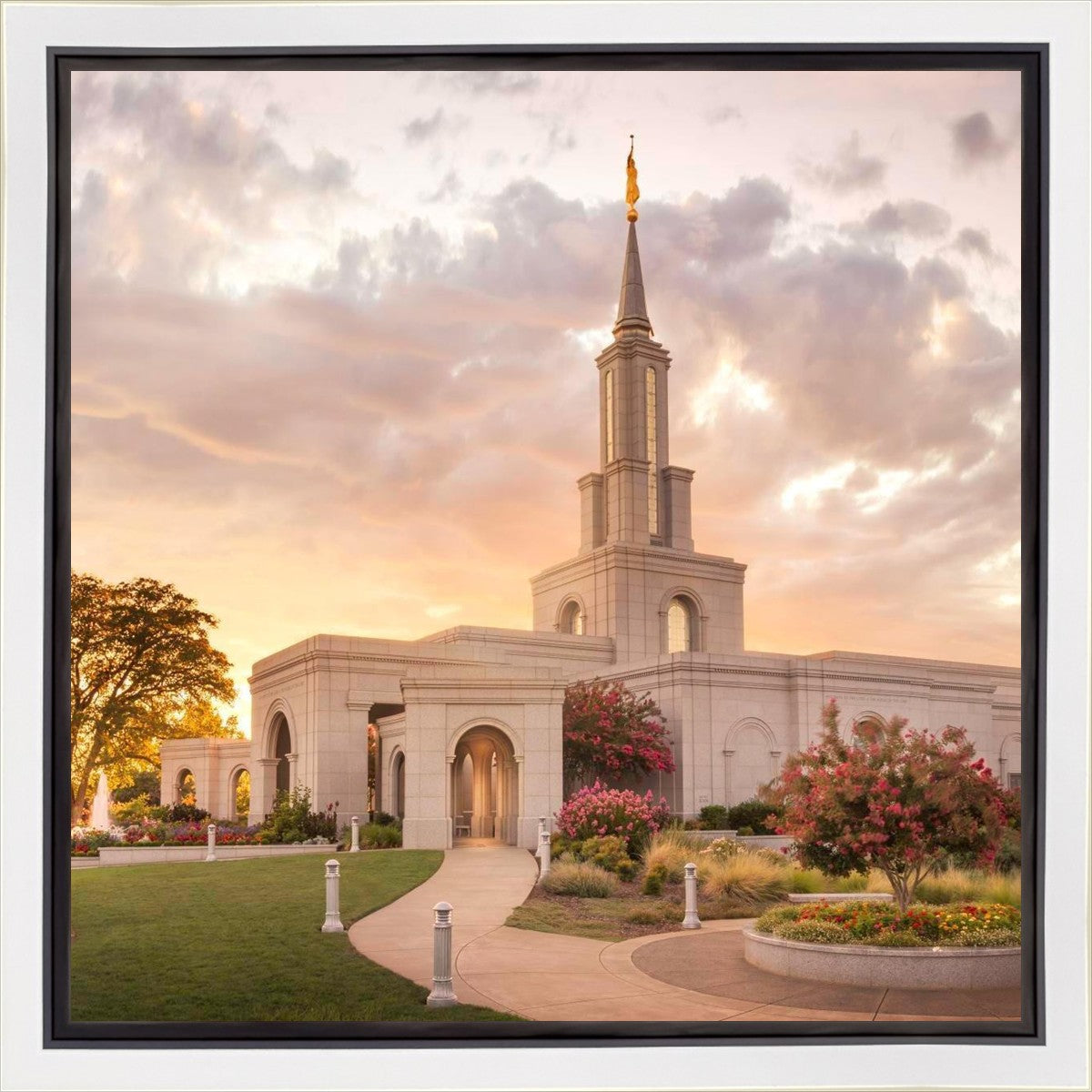 Sacramento Temple Sunset Panorama Gallery Wrap