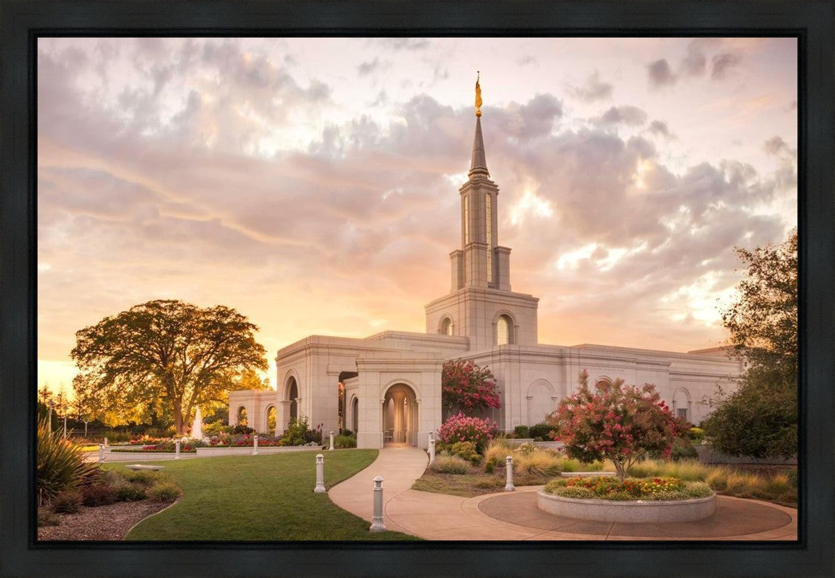 Sacramento Temple Sunset Panorama Gallery Wrap