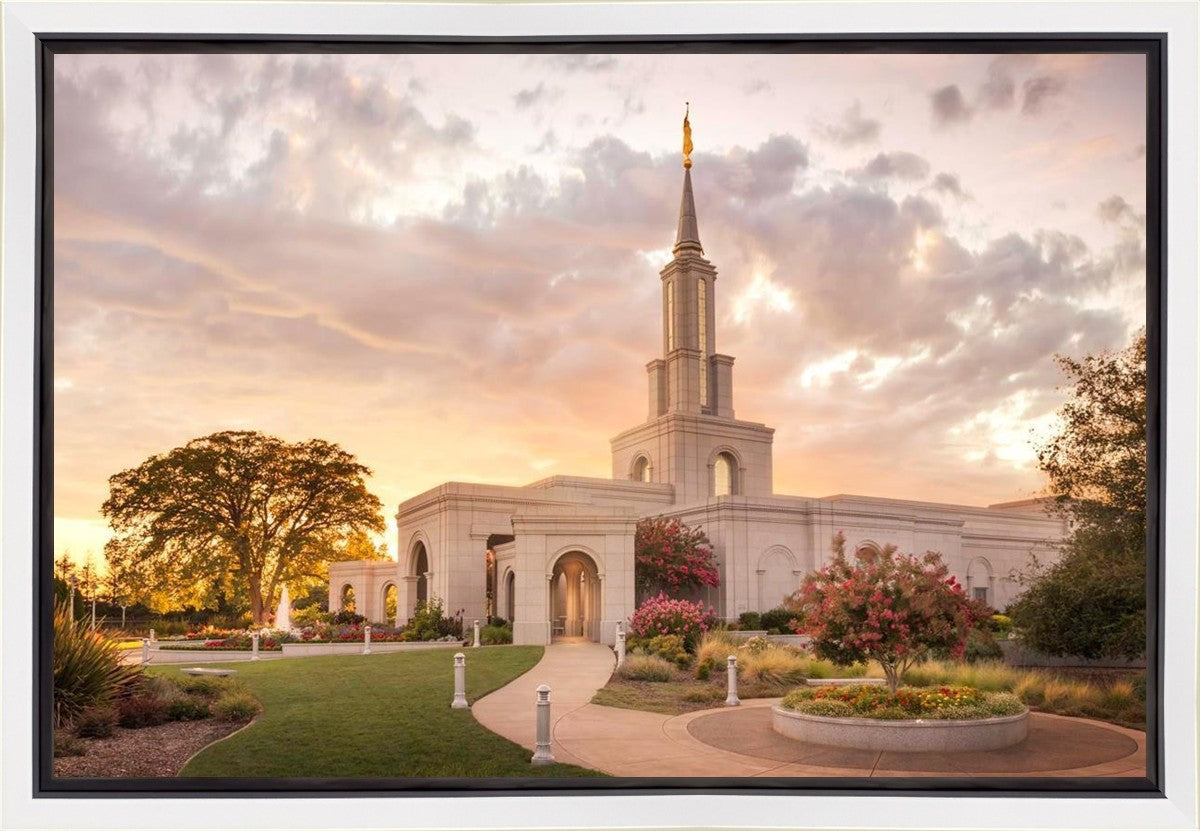 Sacramento Temple Sunset Panorama Gallery Wrap