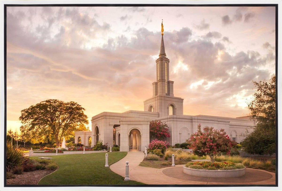 Sacramento Temple Sunset Panorama Gallery Wrap