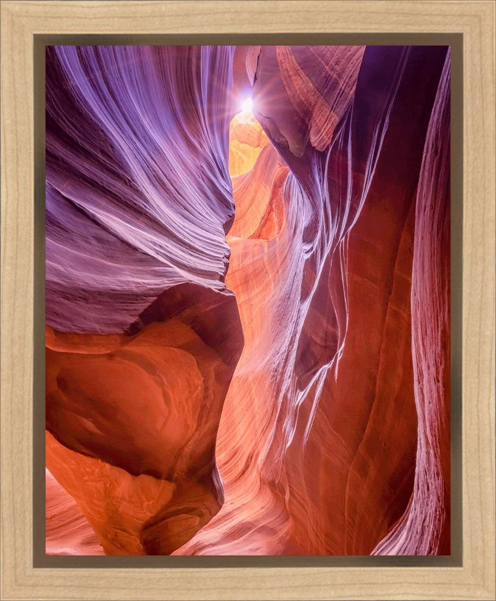 Antelope Canyon Sunburst Gallery Wrap