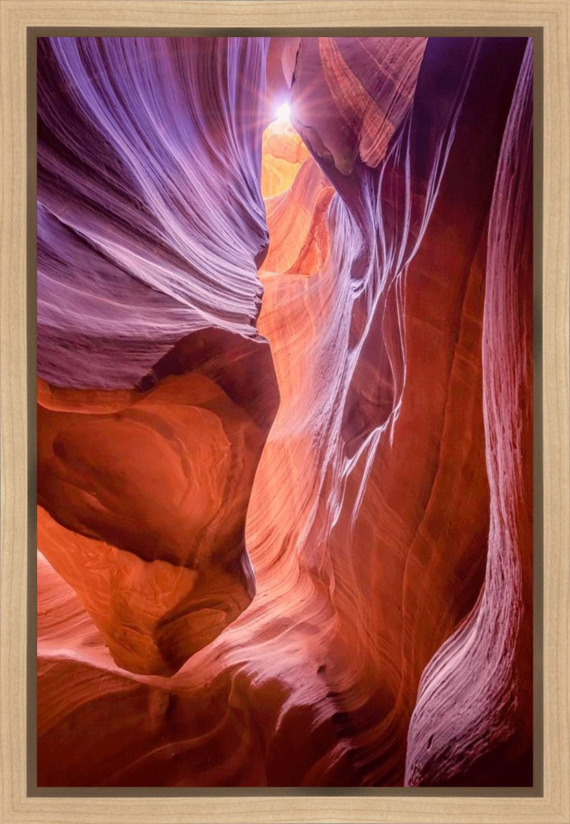 Antelope Canyon Sunburst Gallery Wrap