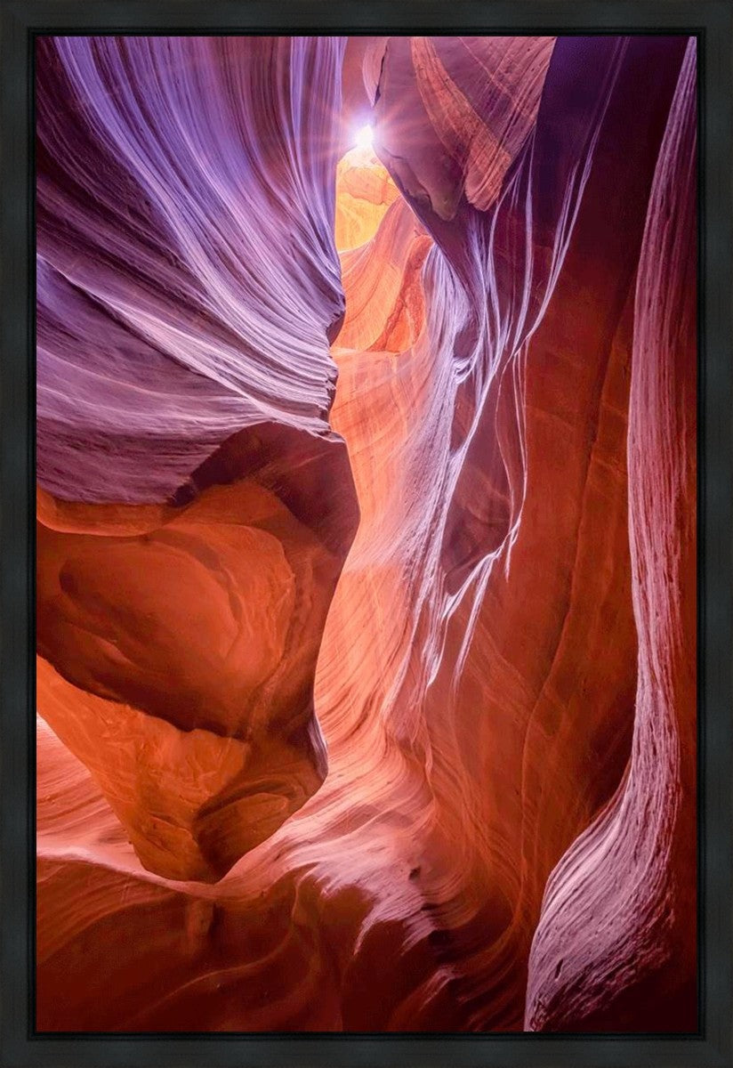 Antelope Canyon Sunburst Gallery Wrap