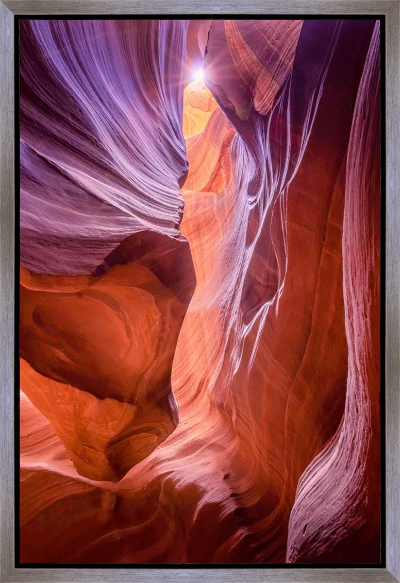 Antelope Canyon Sunburst Gallery Wrap