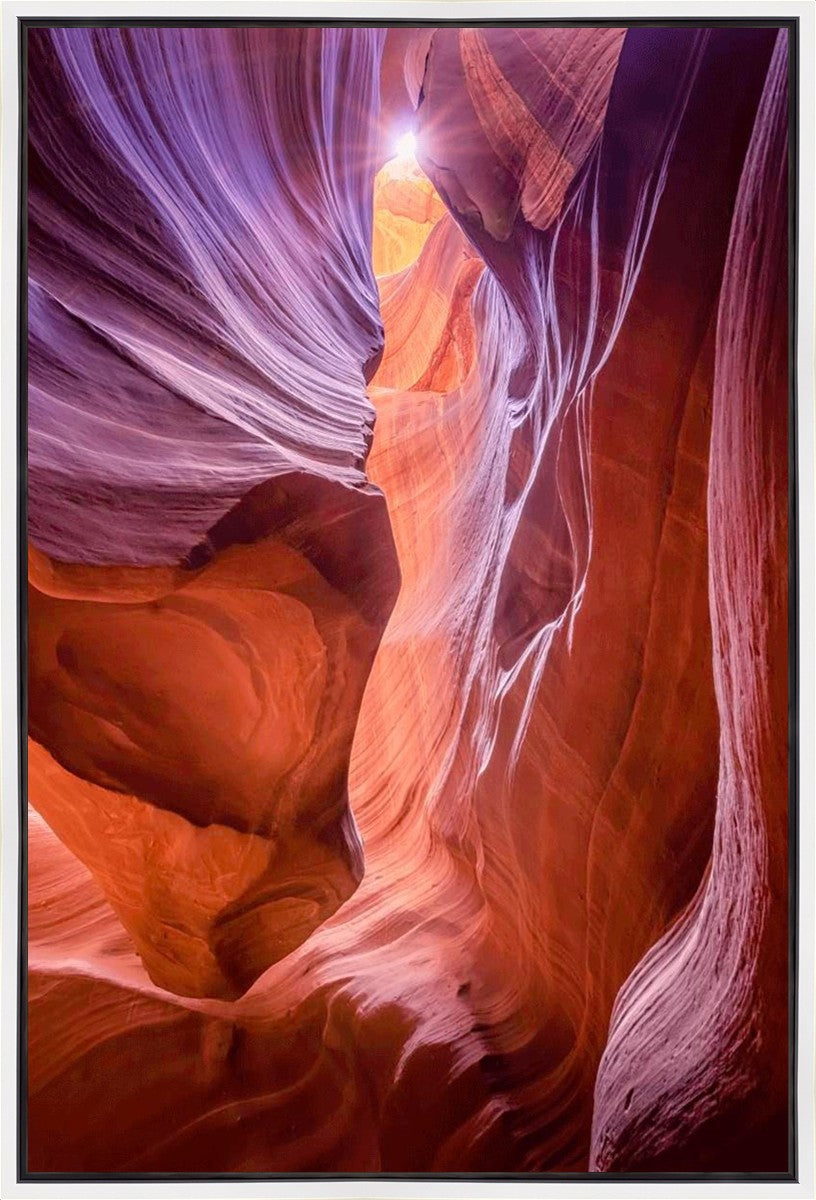 Antelope Canyon Sunburst Gallery Wrap