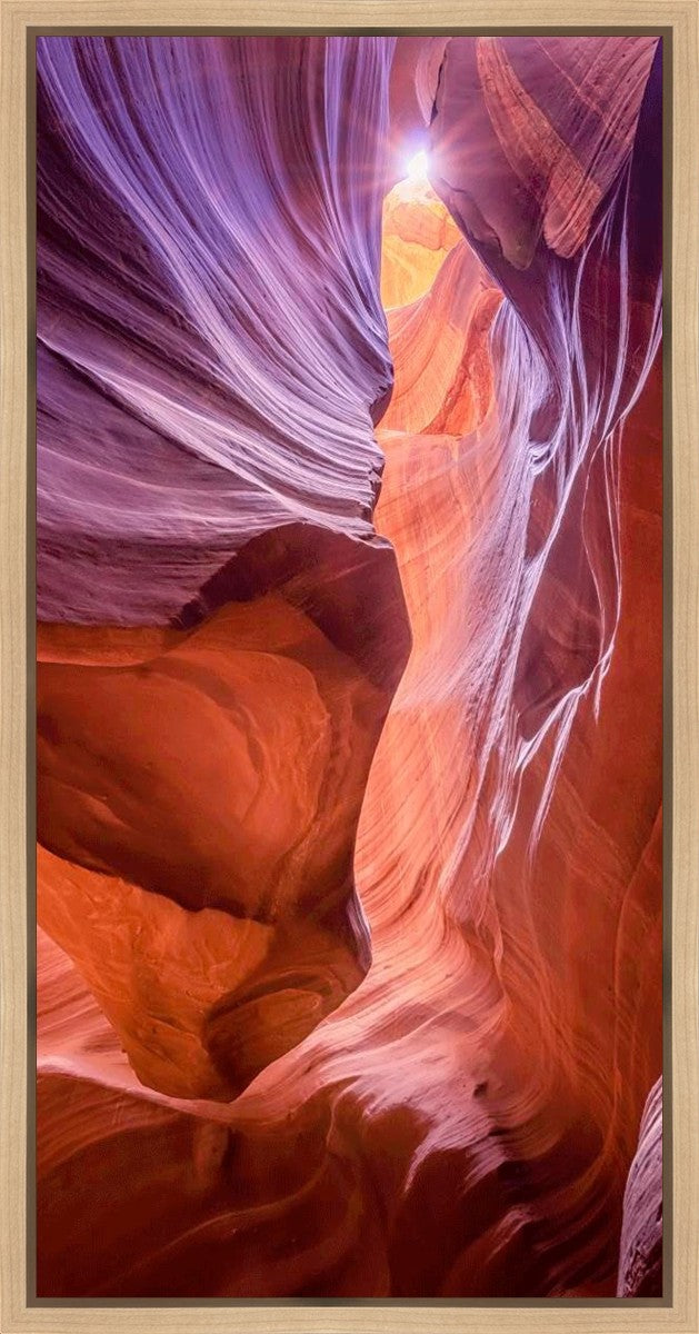 Antelope Canyon Sunburst Gallery Wrap