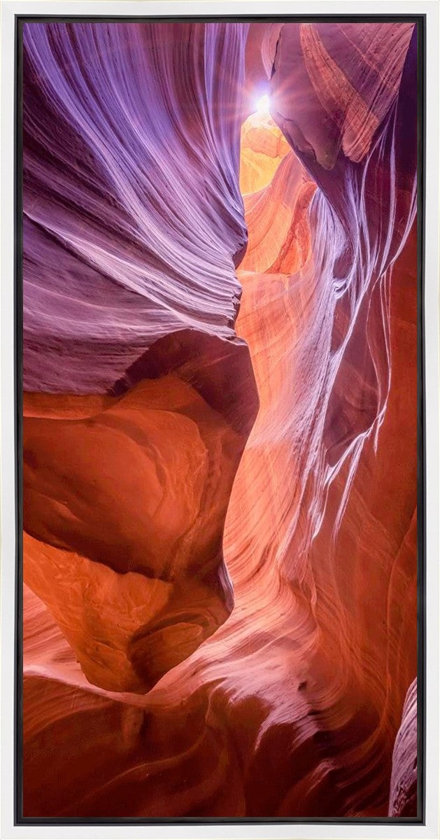 Antelope Canyon Sunburst Gallery Wrap