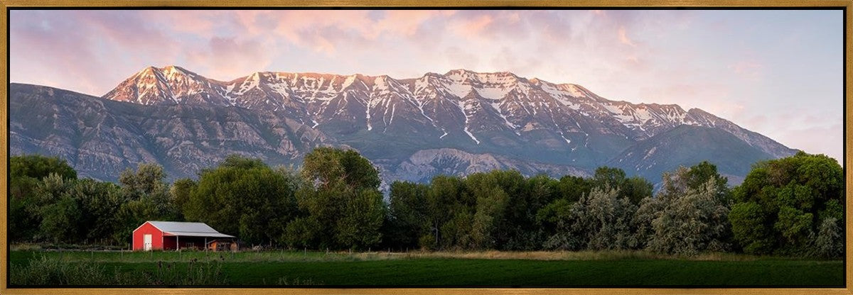 The Red Barn Large Wall Art Gallery Wrap
