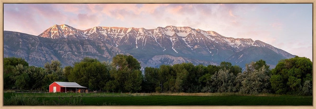 The Red Barn Large Wall Art Gallery Wrap