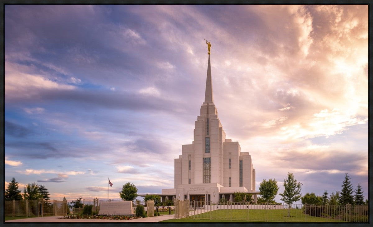 Rexburg Cloudy Large Wall Art Gallery Wrap