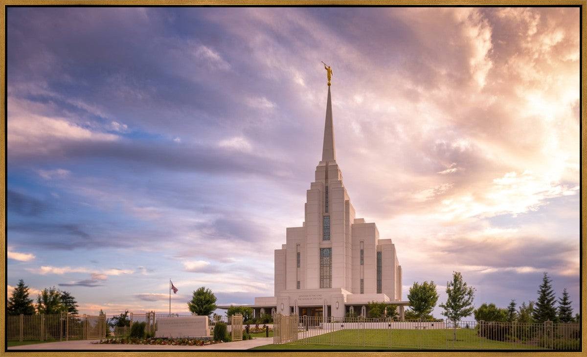 Rexburg Cloudy Large Wall Art Gallery Wrap