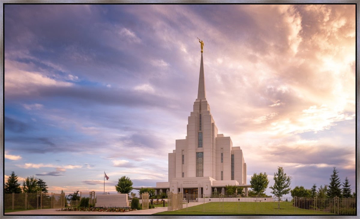 Rexburg Cloudy Large Wall Art Gallery Wrap