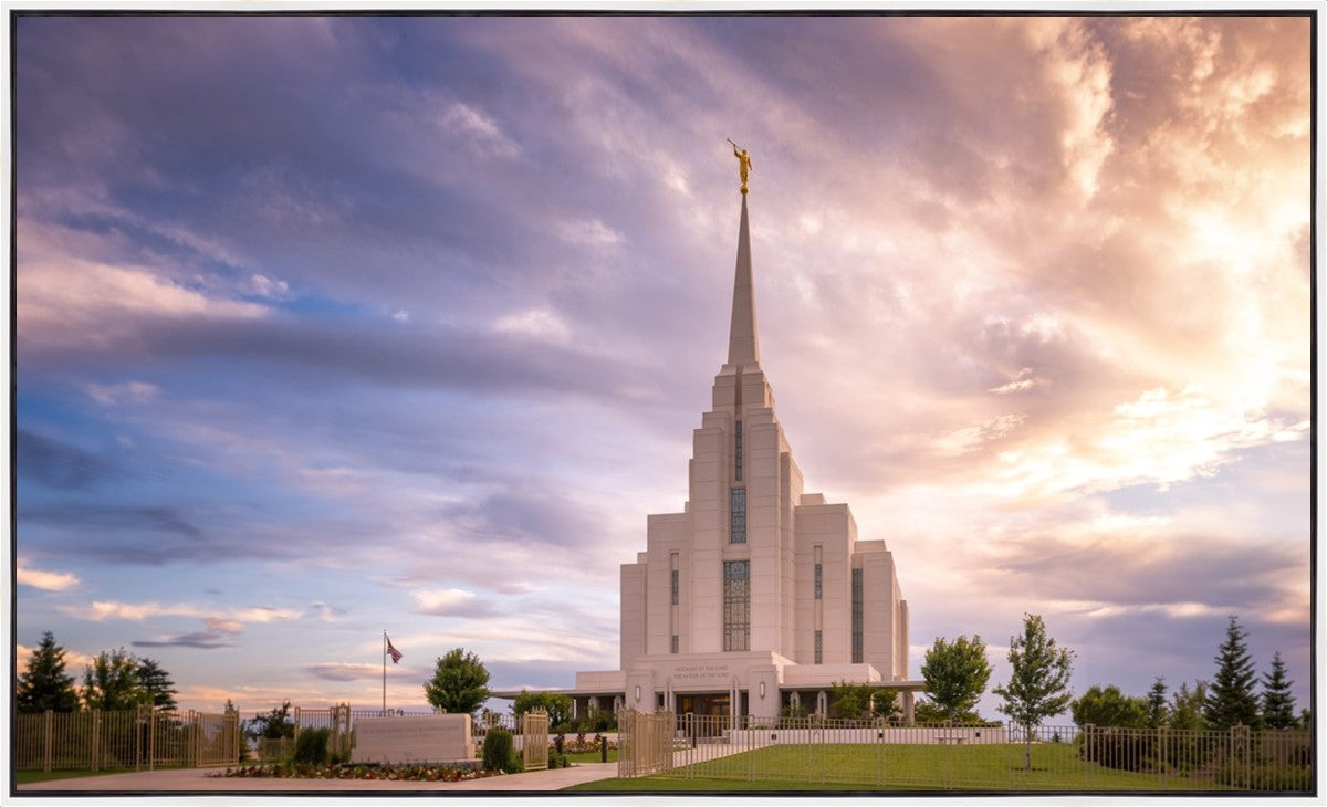 Rexburg Cloudy Large Wall Art Gallery Wrap