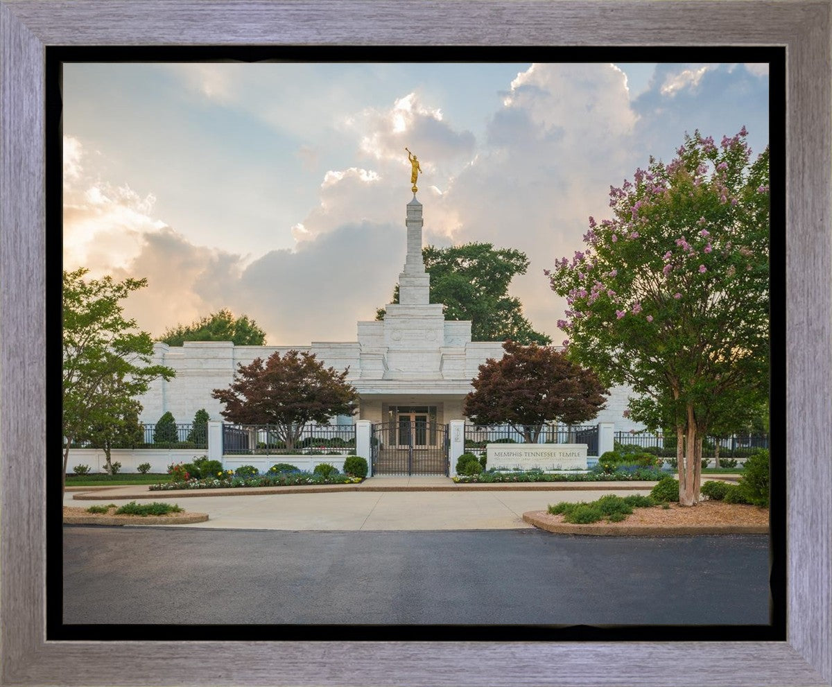 Memphis Temple Glorious Sunset Gallery Wrap