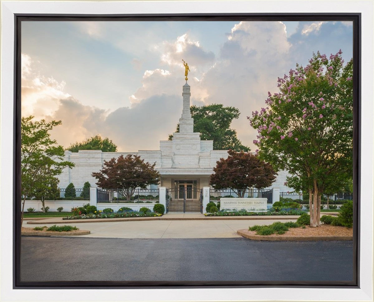 Memphis Temple Glorious Sunset Gallery Wrap