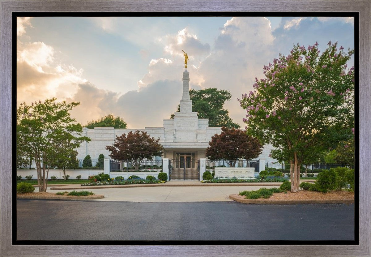 Memphis Temple Glorious Sunset Gallery Wrap