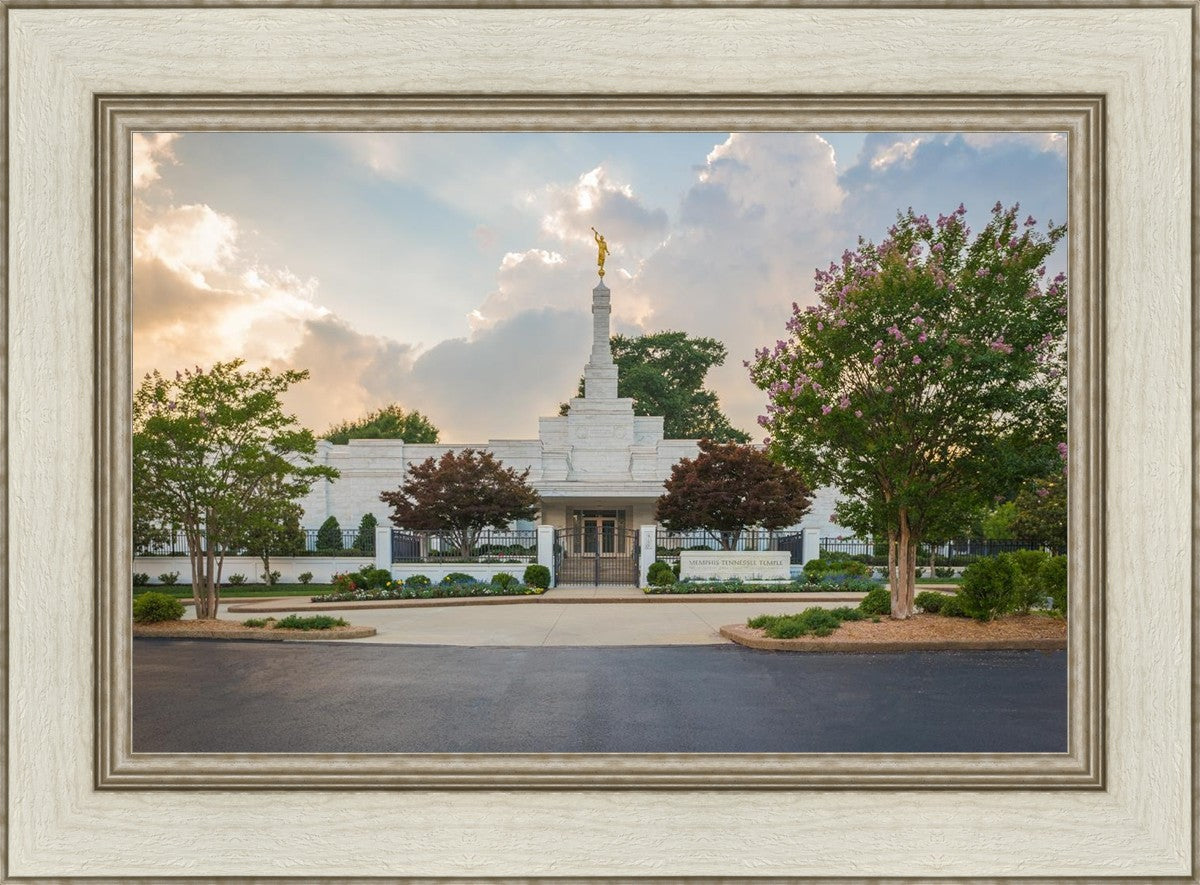 Memphis Temple Glorious Sunset