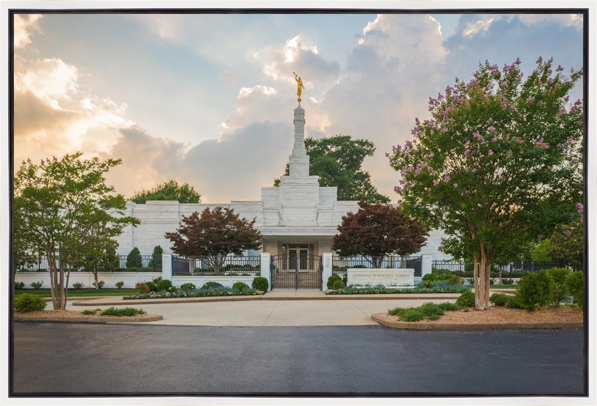 Memphis Temple Glorious Sunset Gallery Wrap