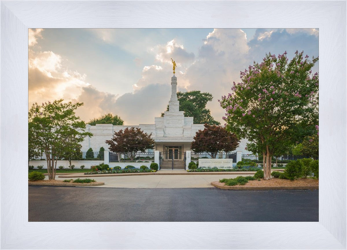 Memphis Temple Glorious Sunset