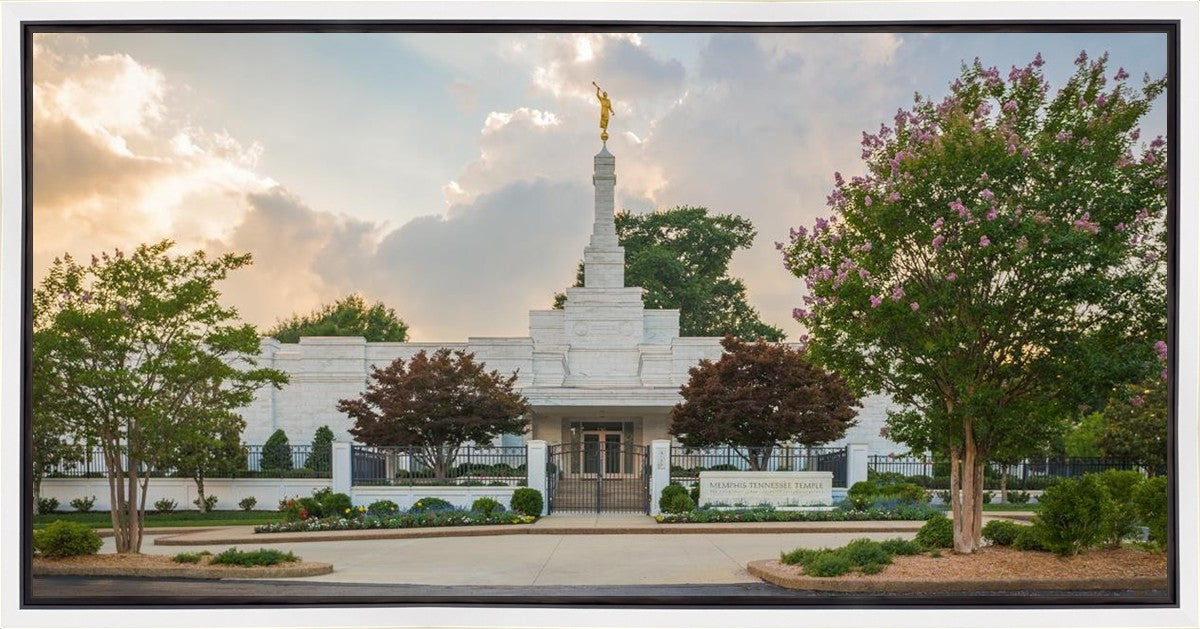 Memphis Temple Glorious Sunset Gallery Wrap