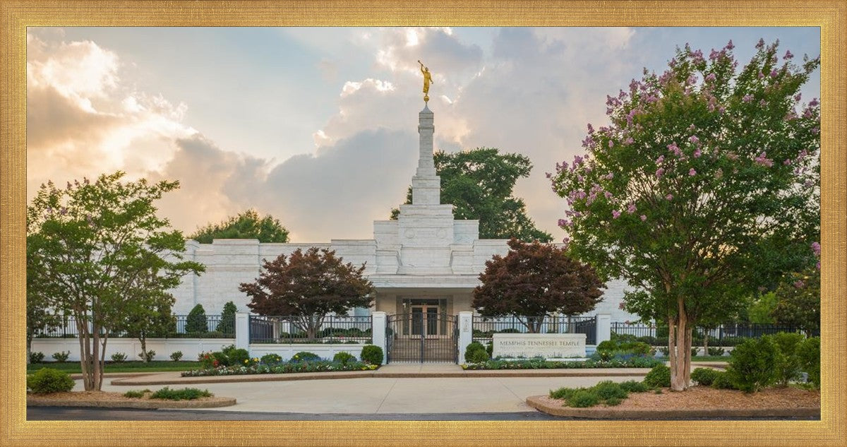 Memphis Temple Glorious Sunset