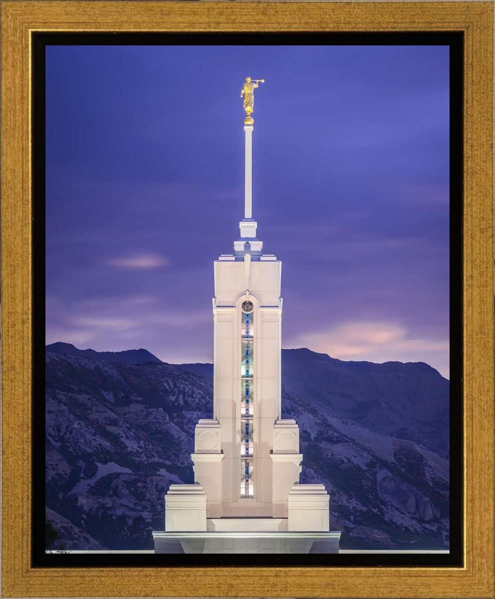 Mount Timpanogos Purple Mountains Gallery Wrap