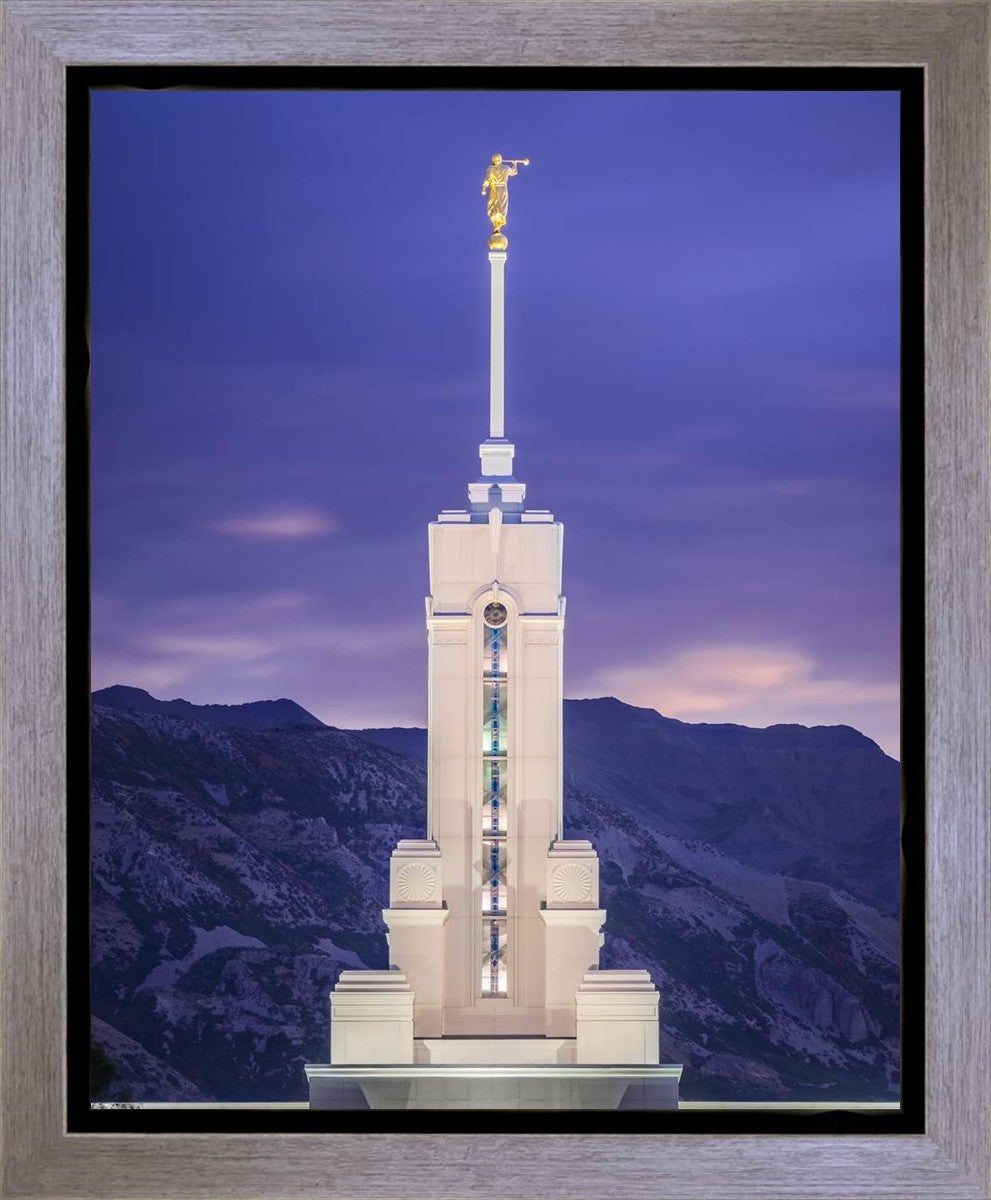 Mount Timpanogos Purple Mountains Gallery Wrap
