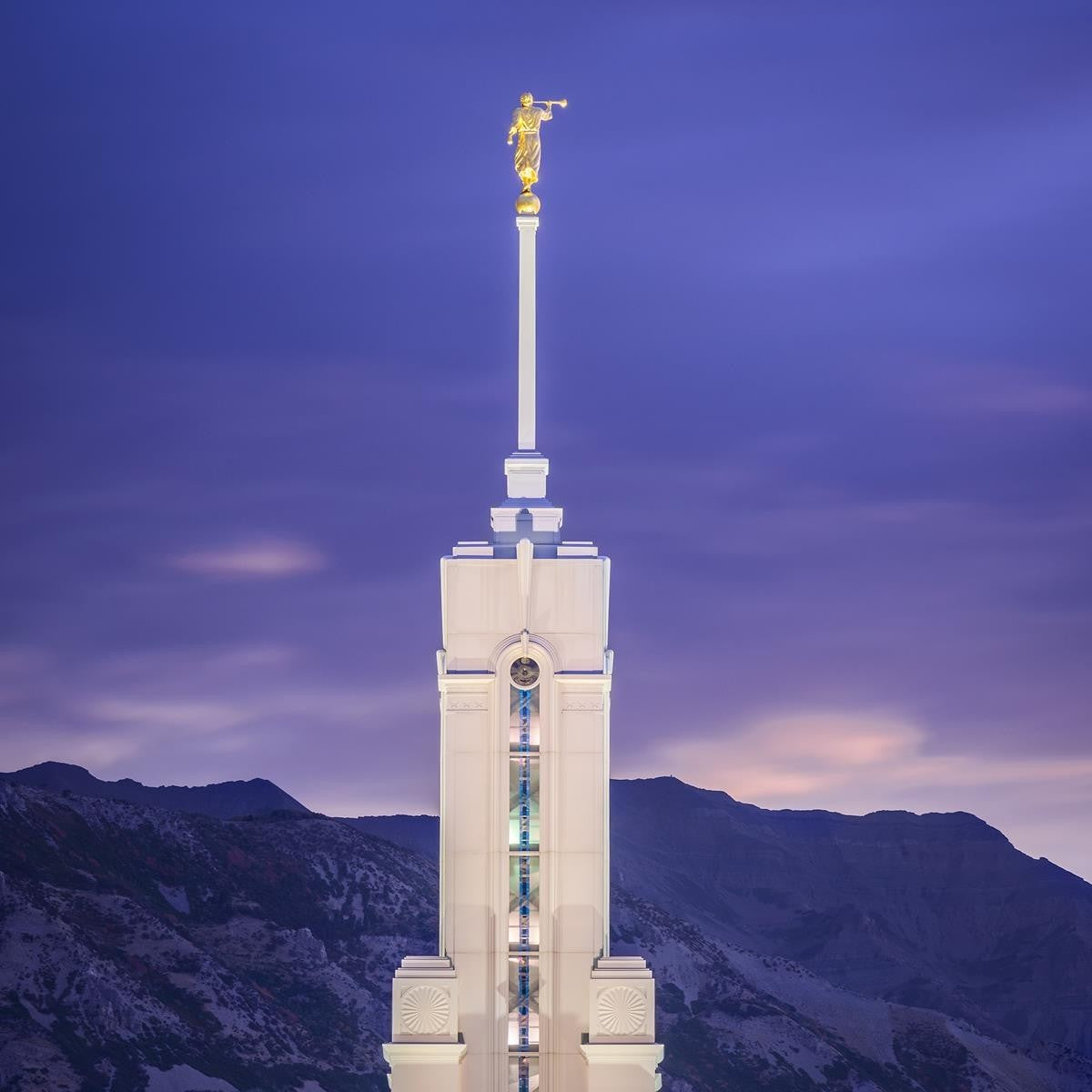 Mount Timpanogos Purple Mountains Gallery Wrap