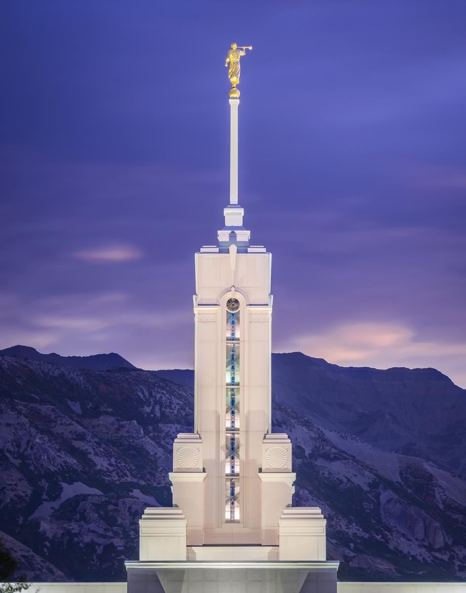 Mount Timpanogos Purple Mountains Gallery Wrap