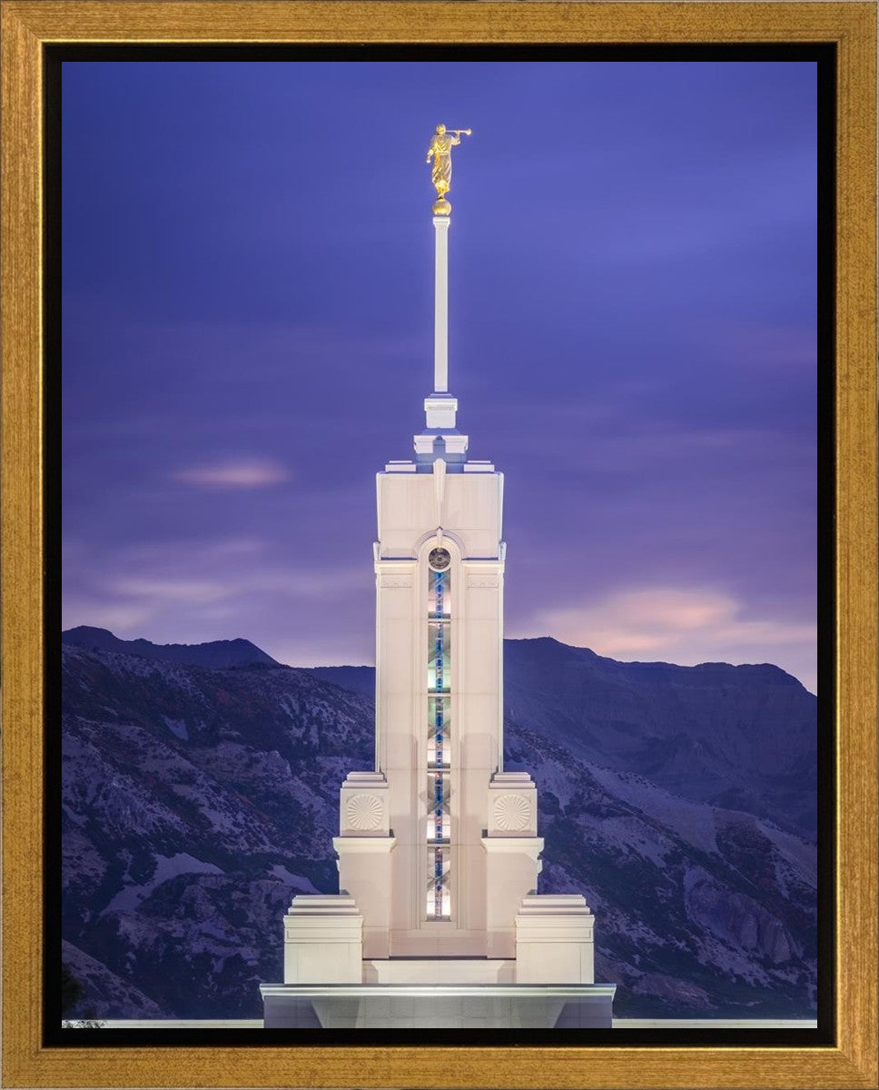 Mount Timpanogos Purple Mountains Gallery Wrap