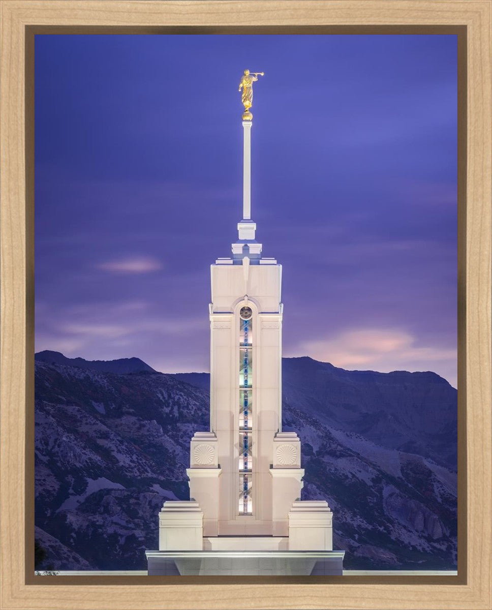 Mount Timpanogos Purple Mountains Gallery Wrap