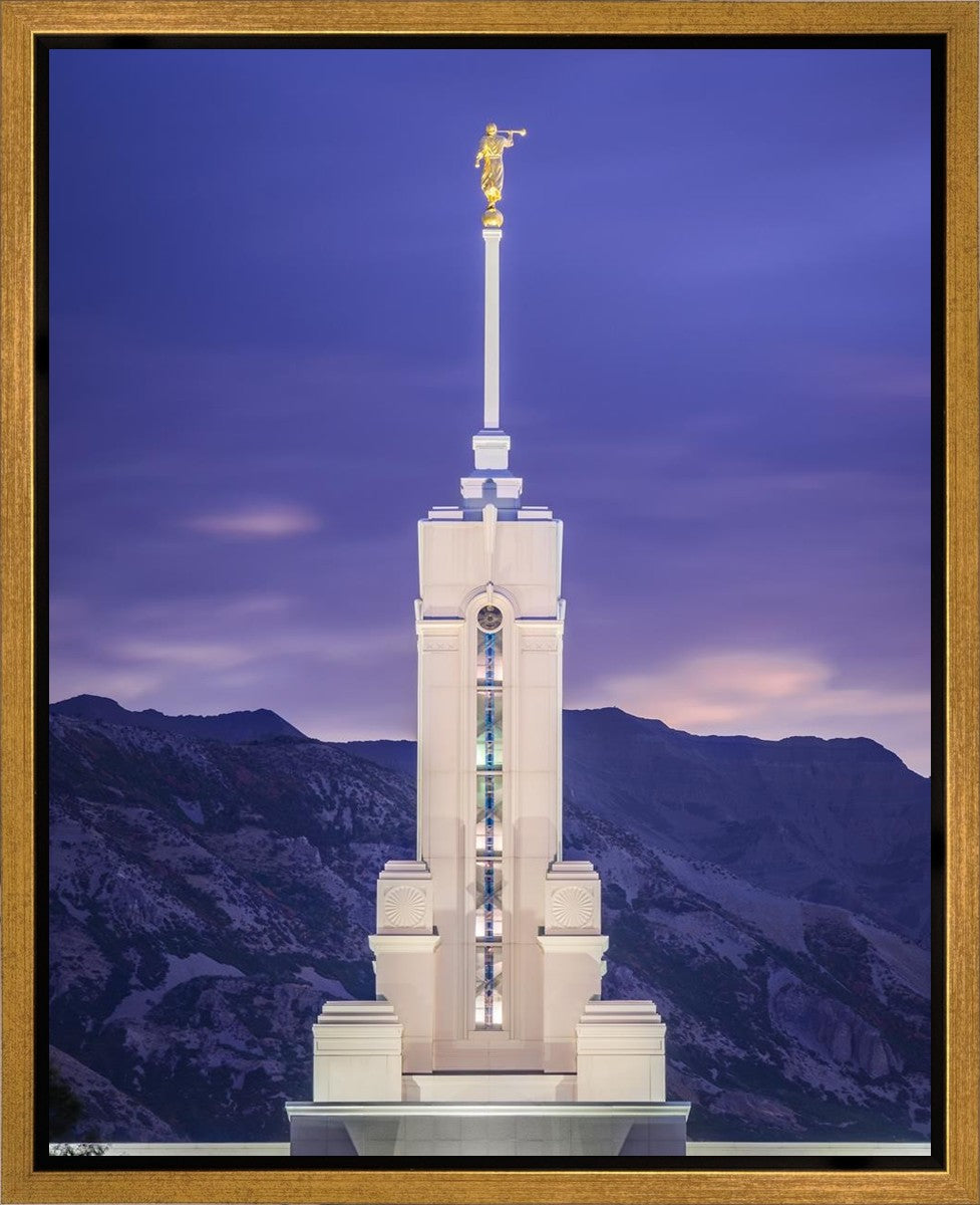 Mount Timpanogos Purple Mountains Gallery Wrap