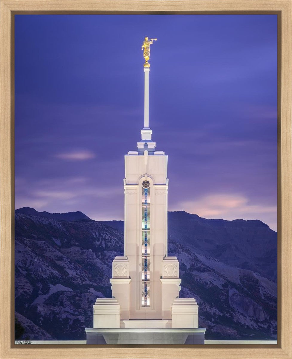 Mount Timpanogos Purple Mountains Gallery Wrap