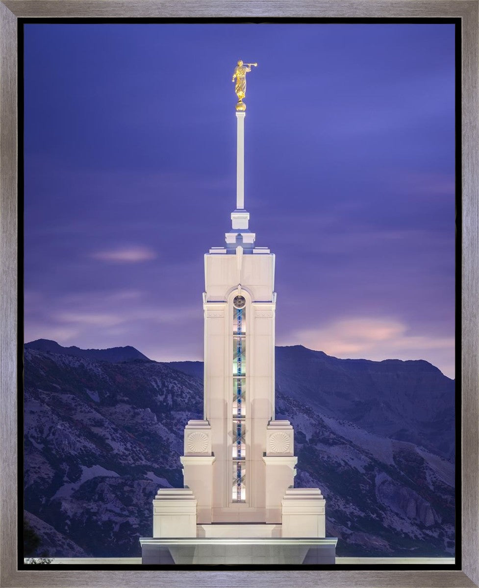Mount Timpanogos Purple Mountains Gallery Wrap