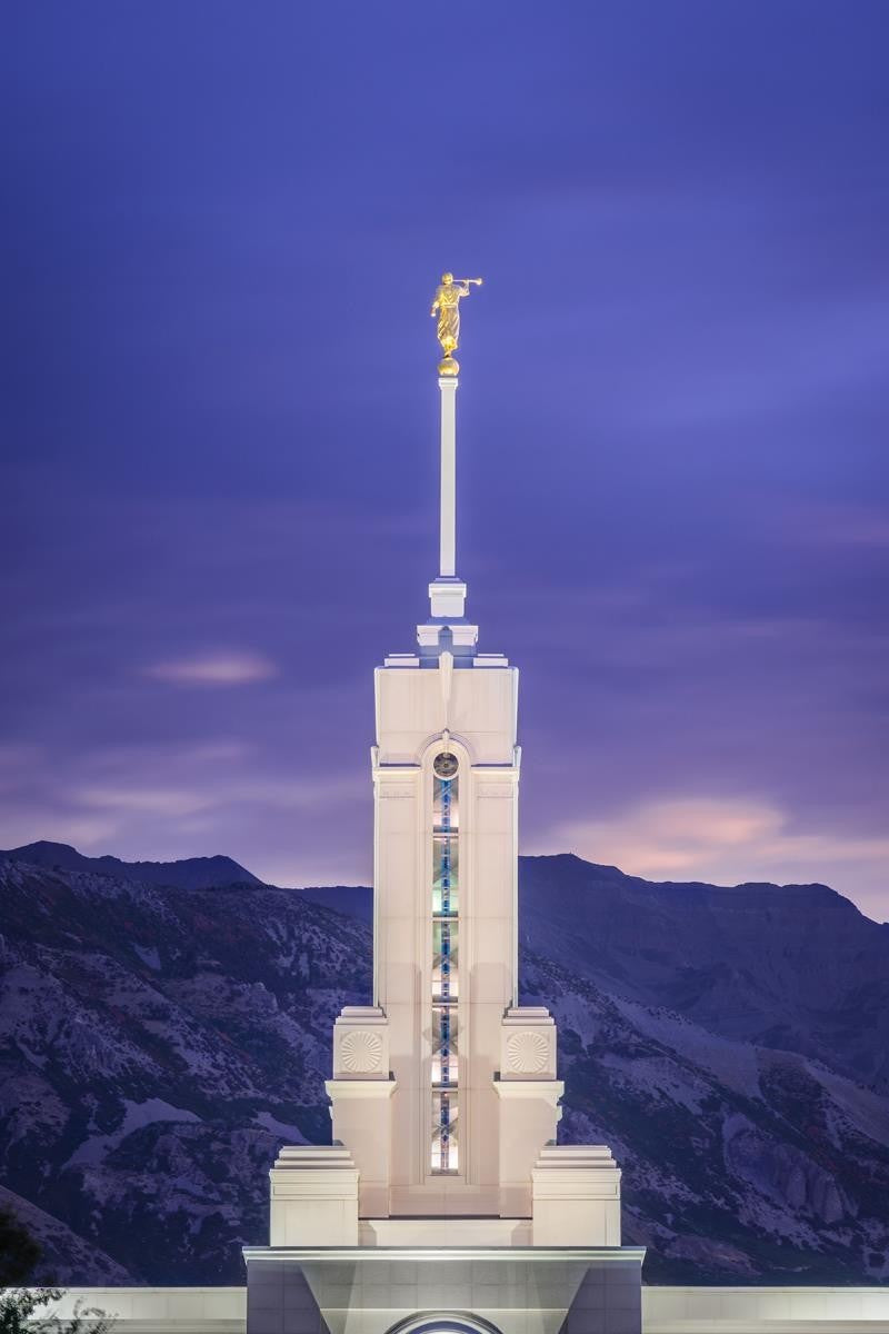 Mount Timpanogos Purple Mountains Gallery Wrap