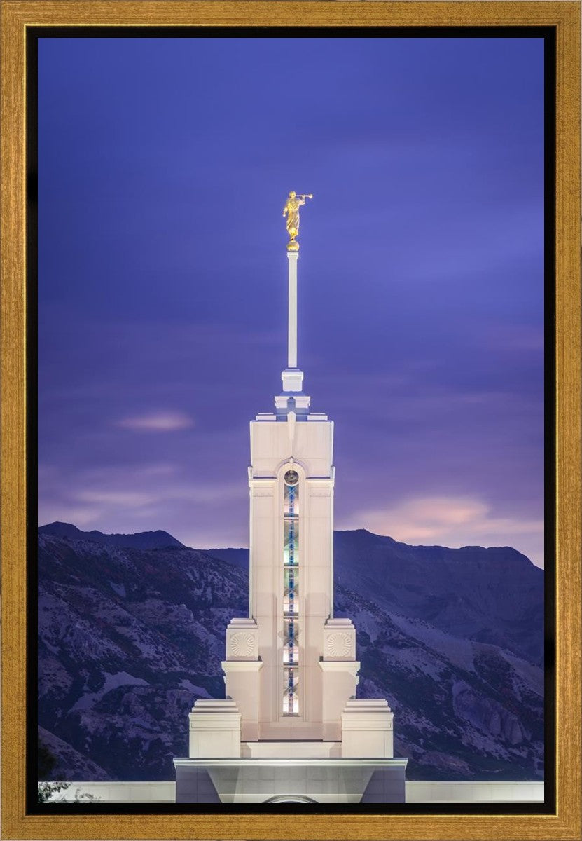 Mount Timpanogos Purple Mountains Gallery Wrap