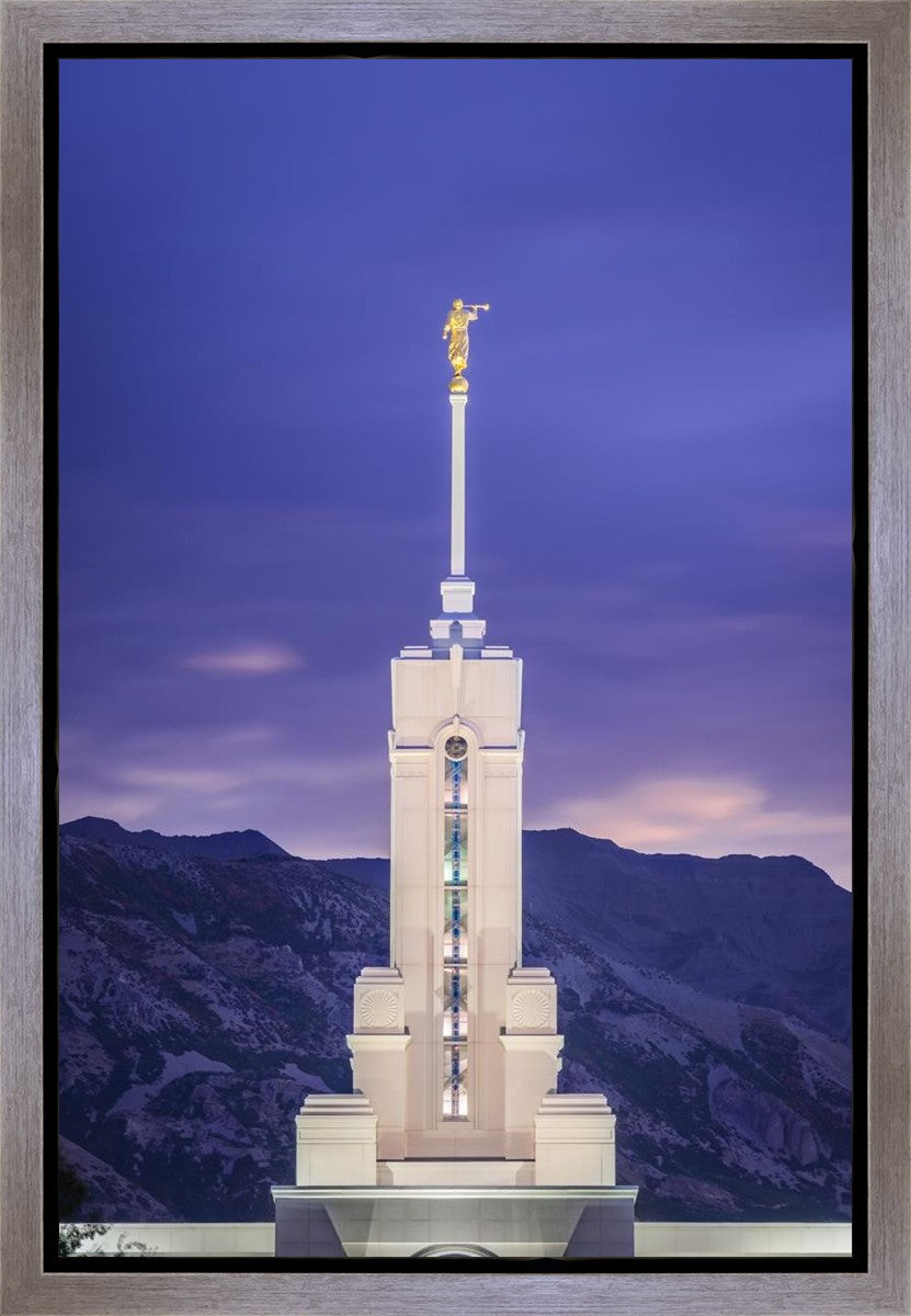 Mount Timpanogos Purple Mountains Gallery Wrap