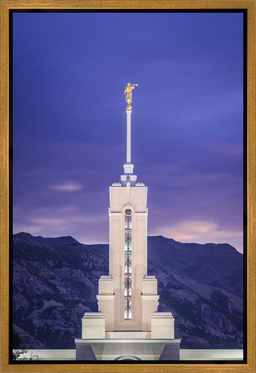Mount Timpanogos Purple Mountains Gallery Wrap