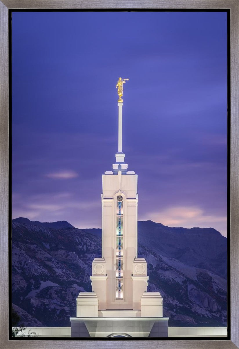 Mount Timpanogos Purple Mountains Gallery Wrap