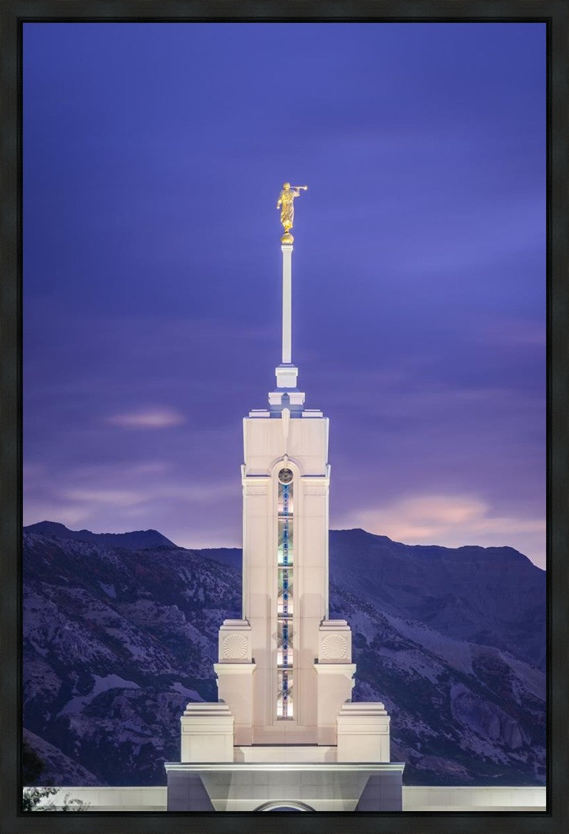 Mount Timpanogos Purple Mountains Gallery Wrap