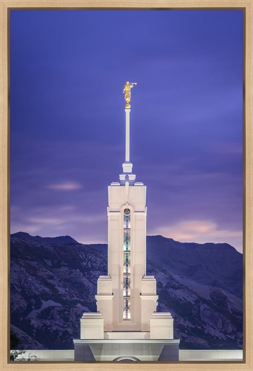 Mount Timpanogos Purple Mountains Gallery Wrap