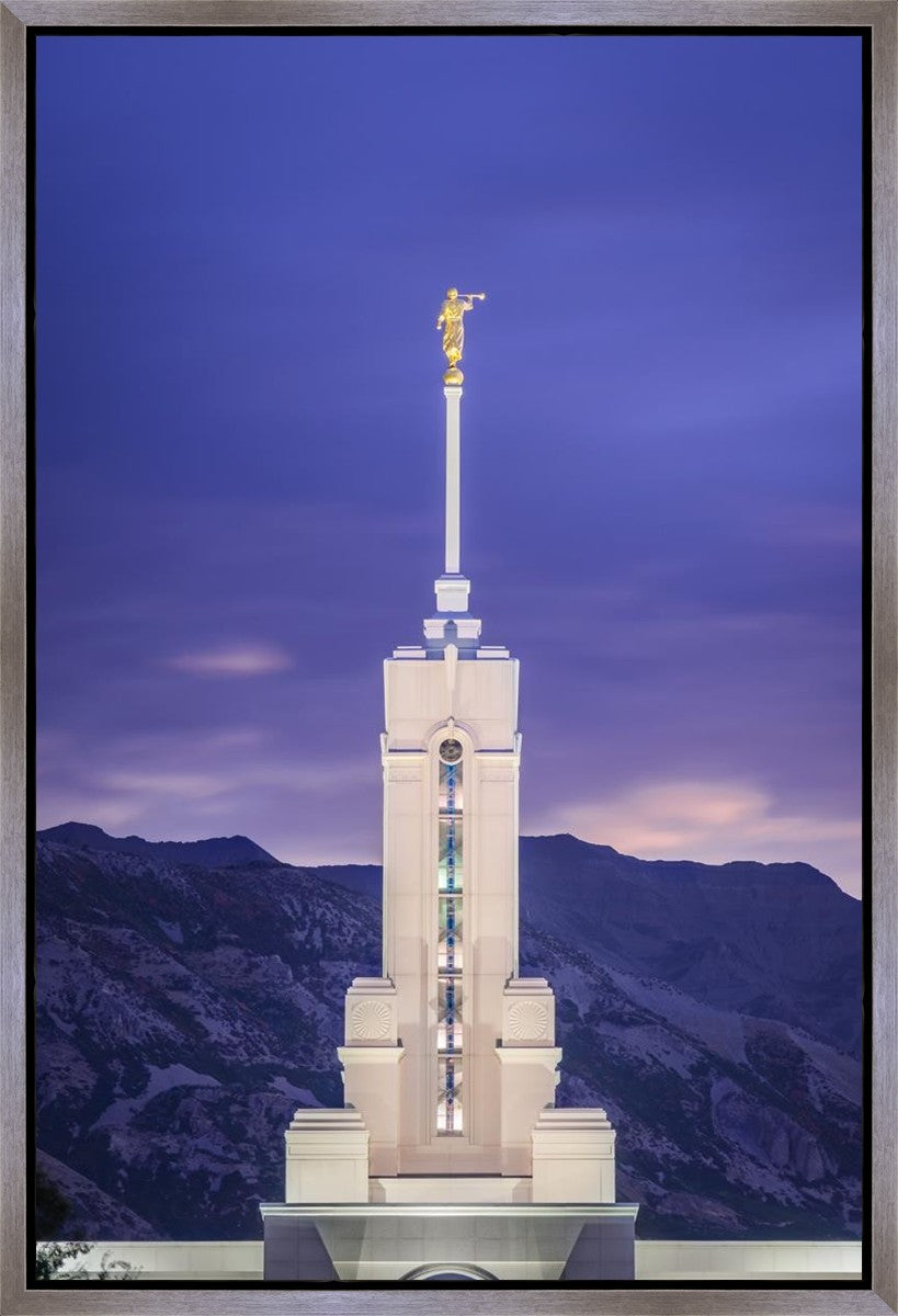 Mount Timpanogos Purple Mountains Gallery Wrap