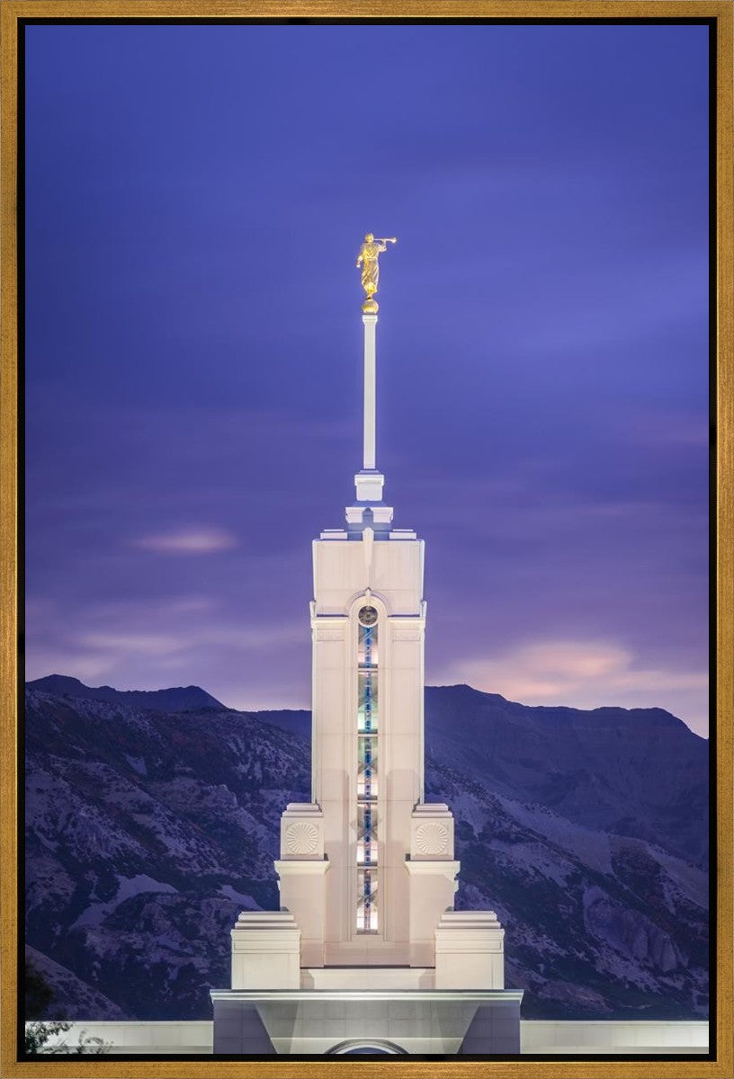 Mount Timpanogos Purple Mountains Gallery Wrap